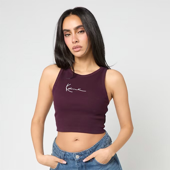 Karl Kani Γυναικεία αμάνικη μπλούζα Small Signature Essential Racer Rib Top